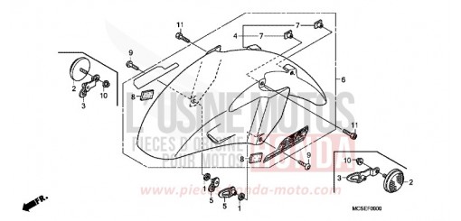 FRONT FENDER ST13008 de 2008
